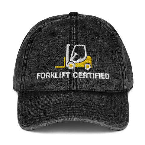 Forklift Certified Vintage Cotton Twill Cap