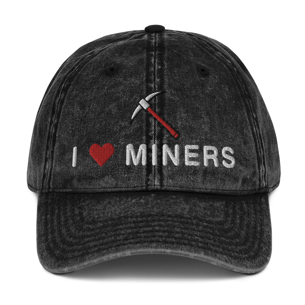 I heart Miners Vintage Cotton Twill Cap