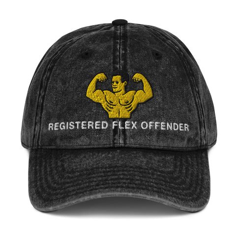 Registered Flex Offender Vintage Cotton Twill Cap