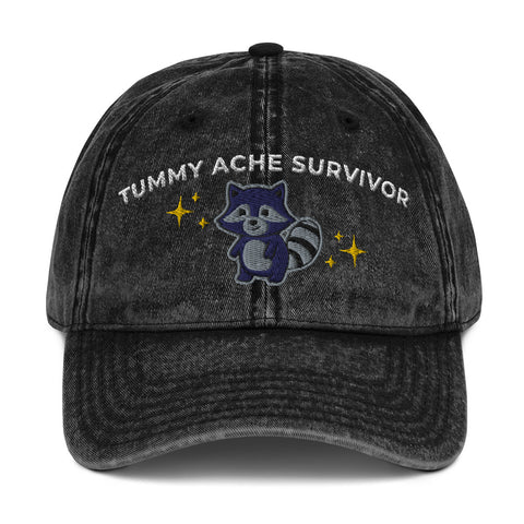 Tummy Ache Survivor Vintage Cotton Twill Cap