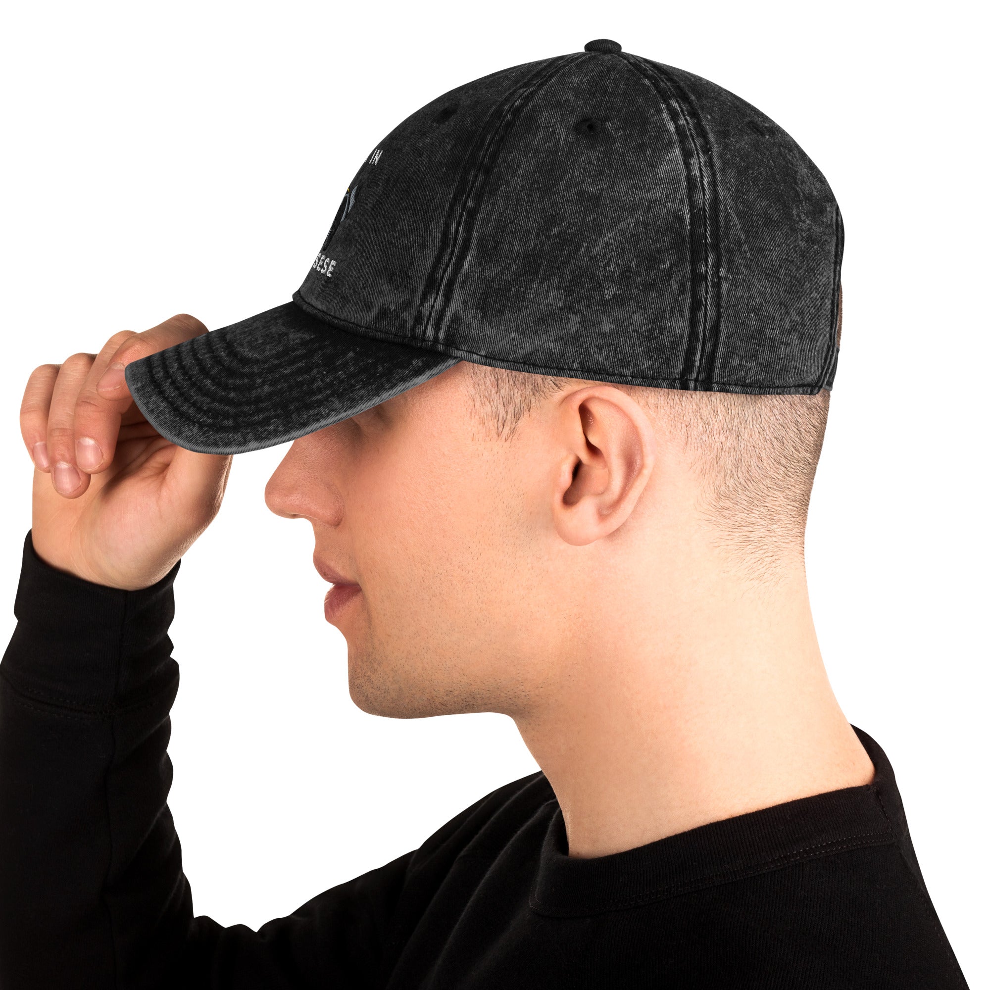 Fluent in Yapensese Vintage Cotton Twill Cap