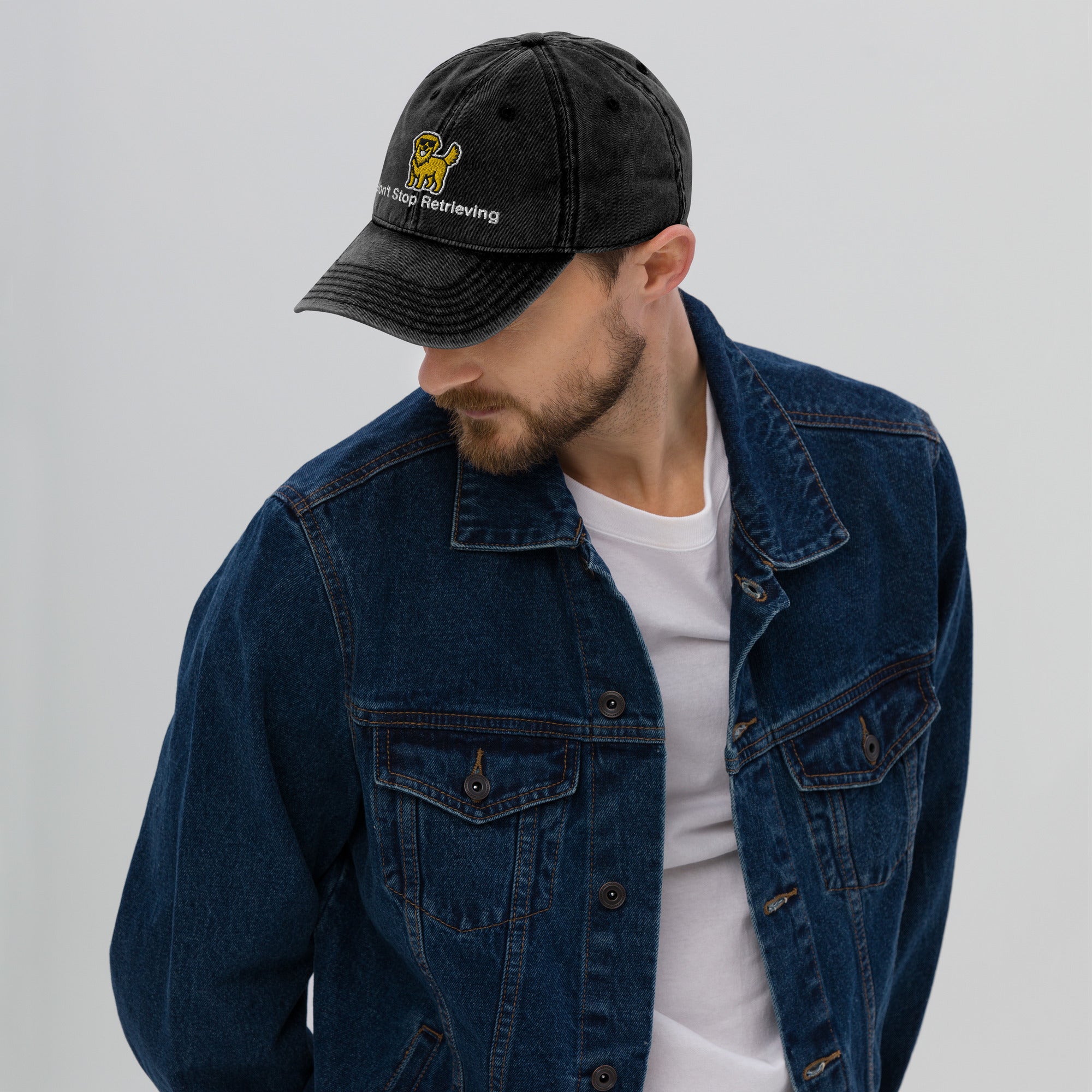 Dont Stop Retrieving Vintage Cotton Twill Cap