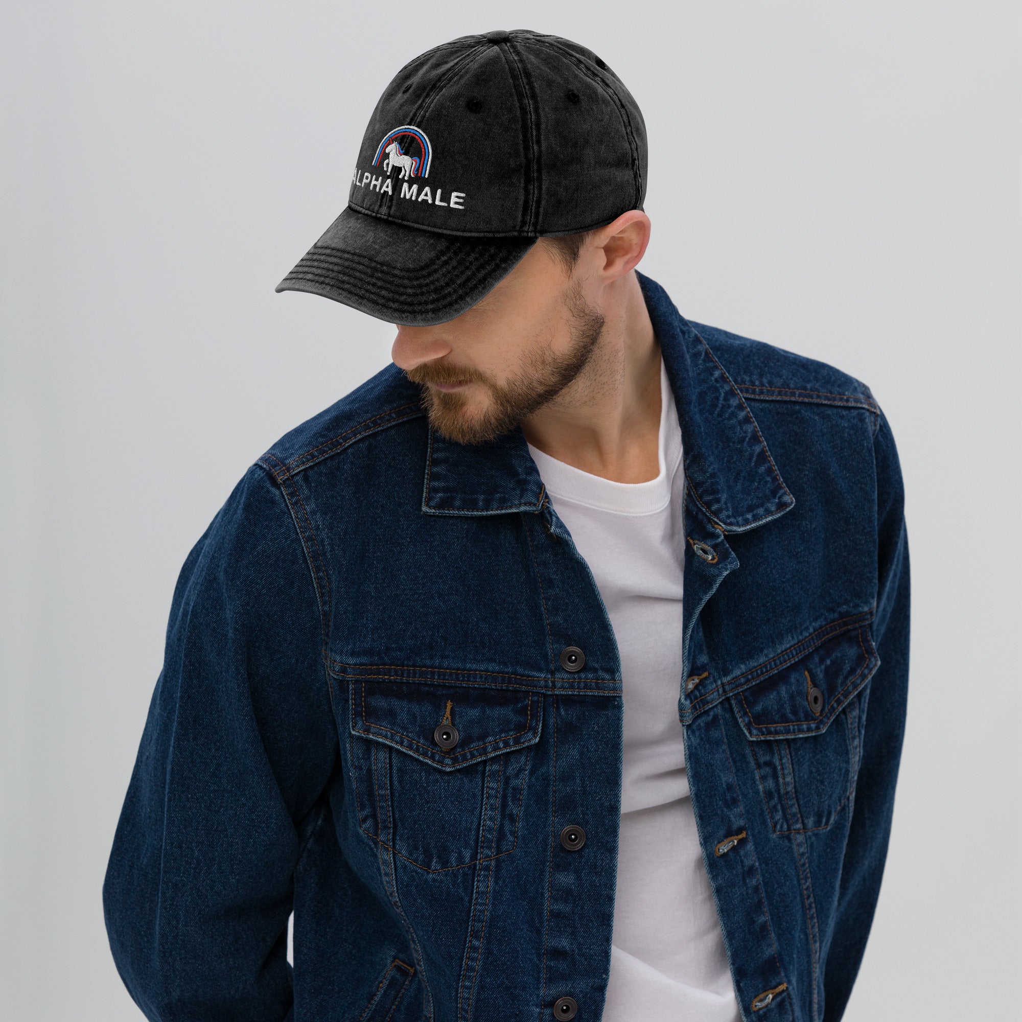 Alpha Male Vintage Cotton Twill Cap