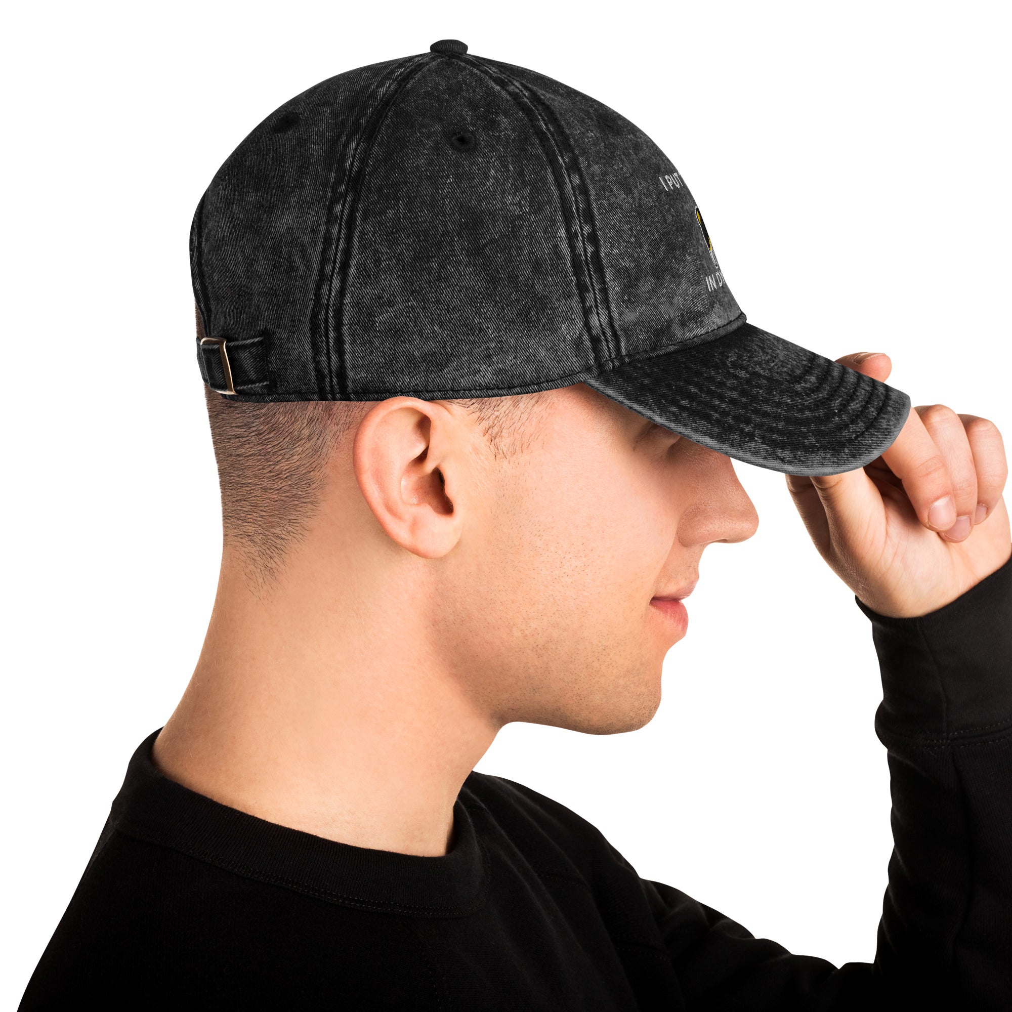 I Put the Sexy in Dyselexia Vintage Cotton Twill Cap