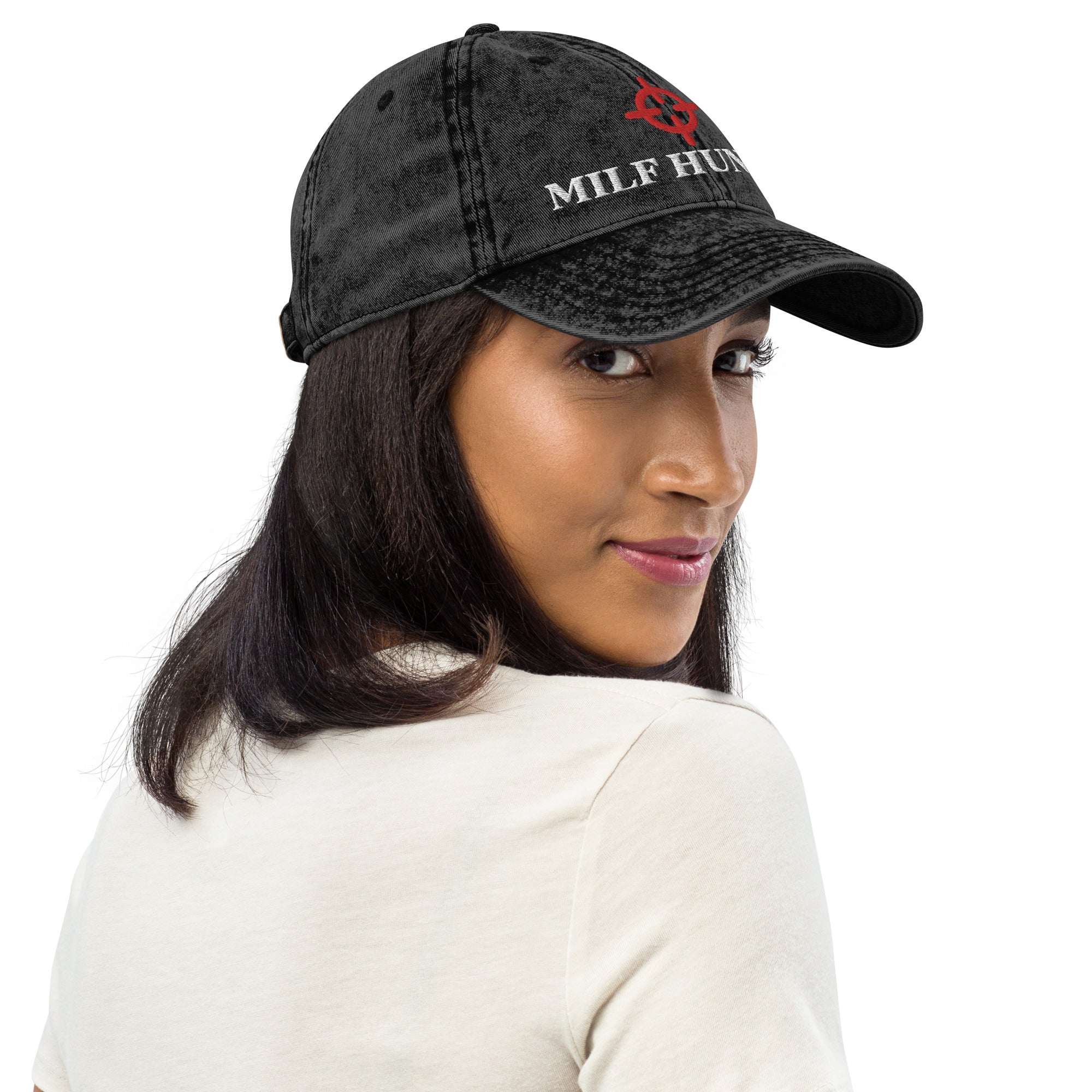 Milf Hunter Vintage Cotton Twill Cap