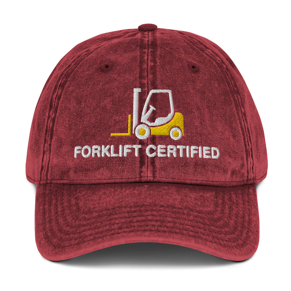 Forklift Certified Vintage Cotton Twill Cap