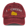 I heart Cheese Vintage Cotton Twill Cap