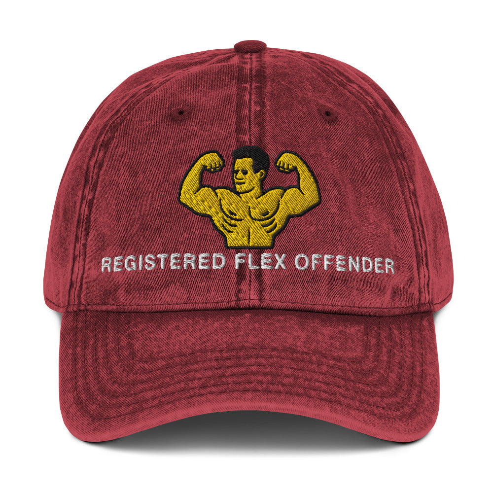 Registered Flex Offender Vintage Cotton Twill Cap