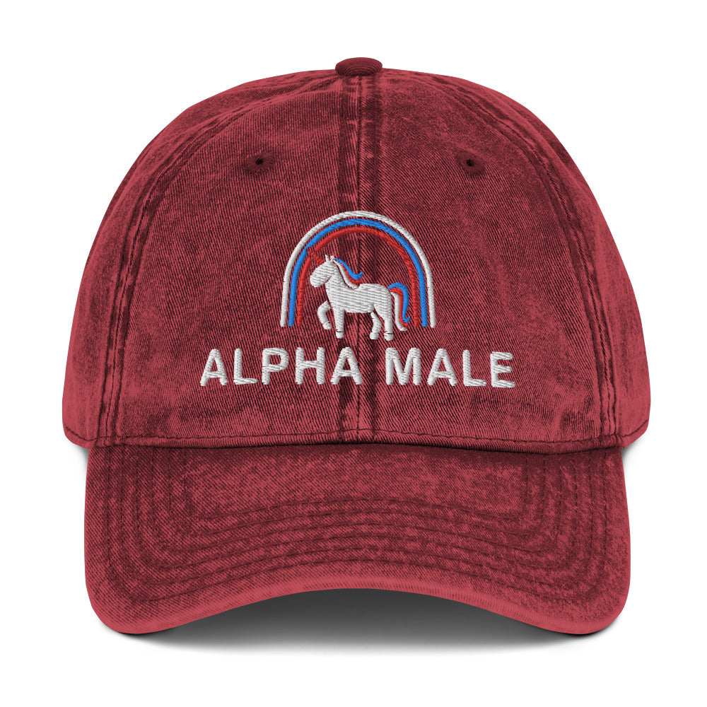 Alpha Male Vintage Cotton Twill Cap