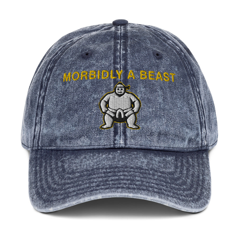 Morbidly a Beast Vintage Cotton Twill Cap