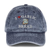 I Heart Garlic Bread Vintage Cotton Twill Cap