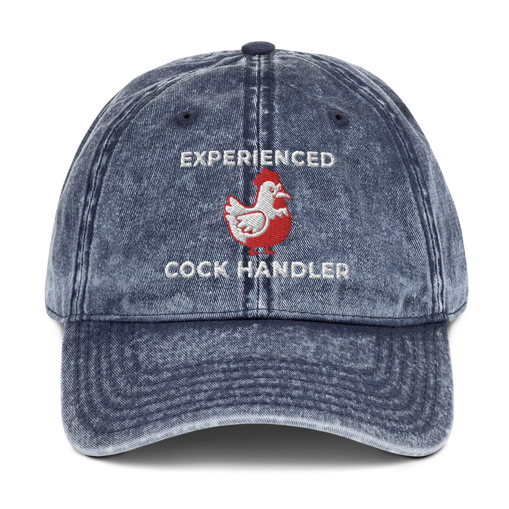 Experienced Cock Handler Vintage Cotton Twill Cap