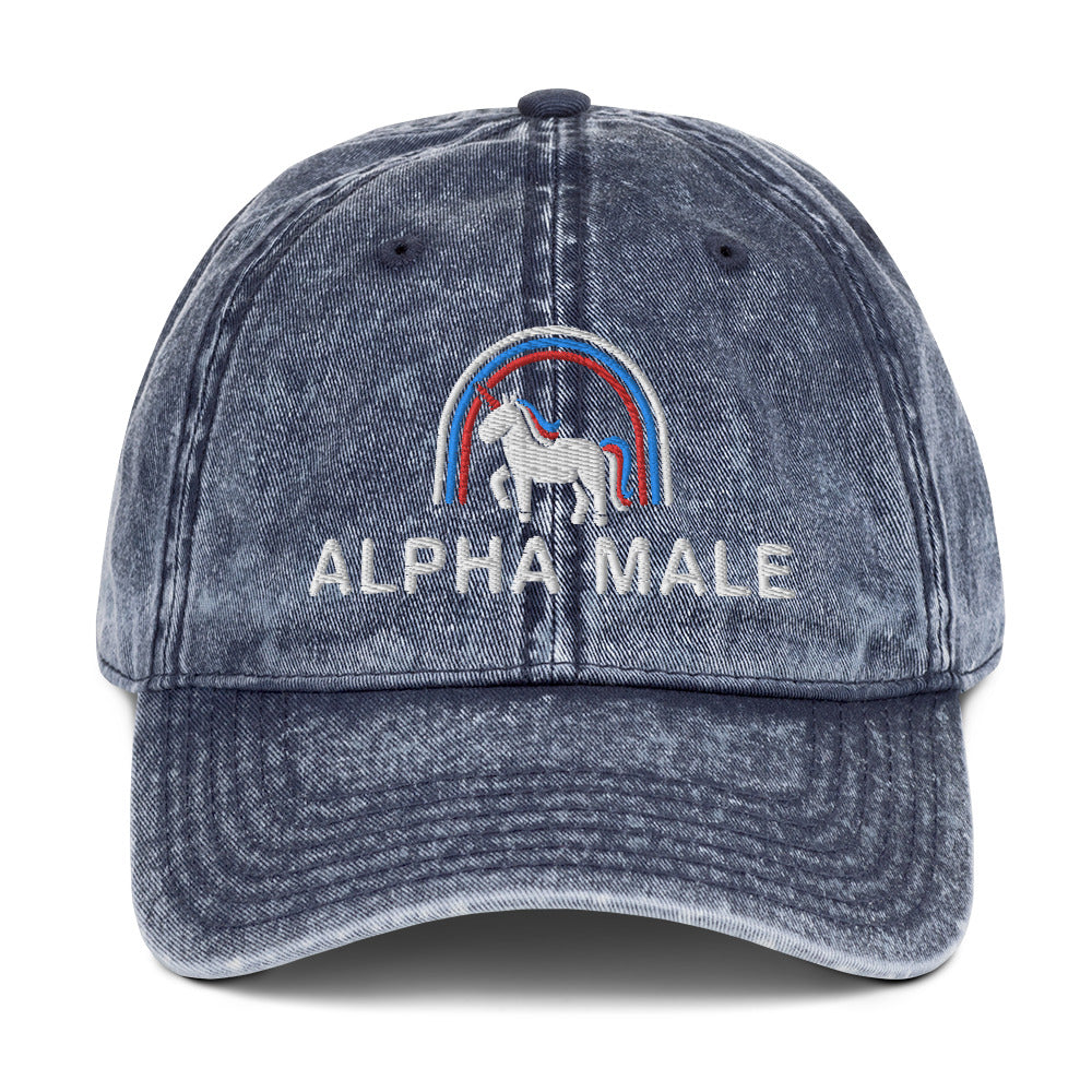 Alpha Male Vintage Cotton Twill Cap