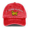 I heart Dumb Blondes Vintage Cotton Twill Cap