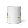 Alpha Male White glossy mug