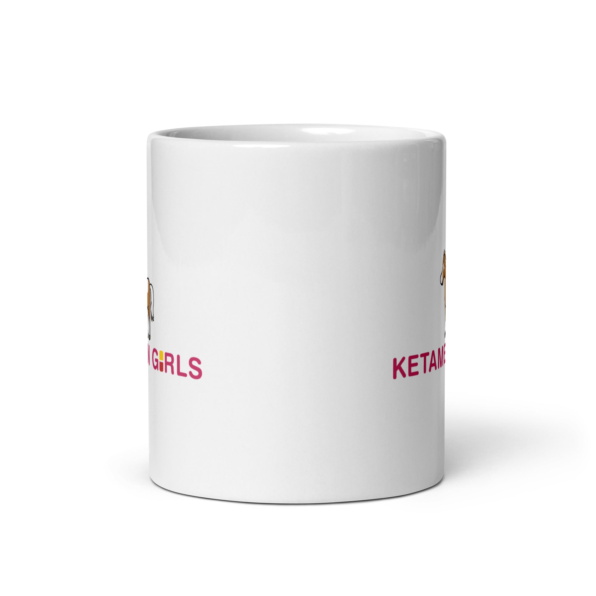 Ketamean Girls White glossy mug