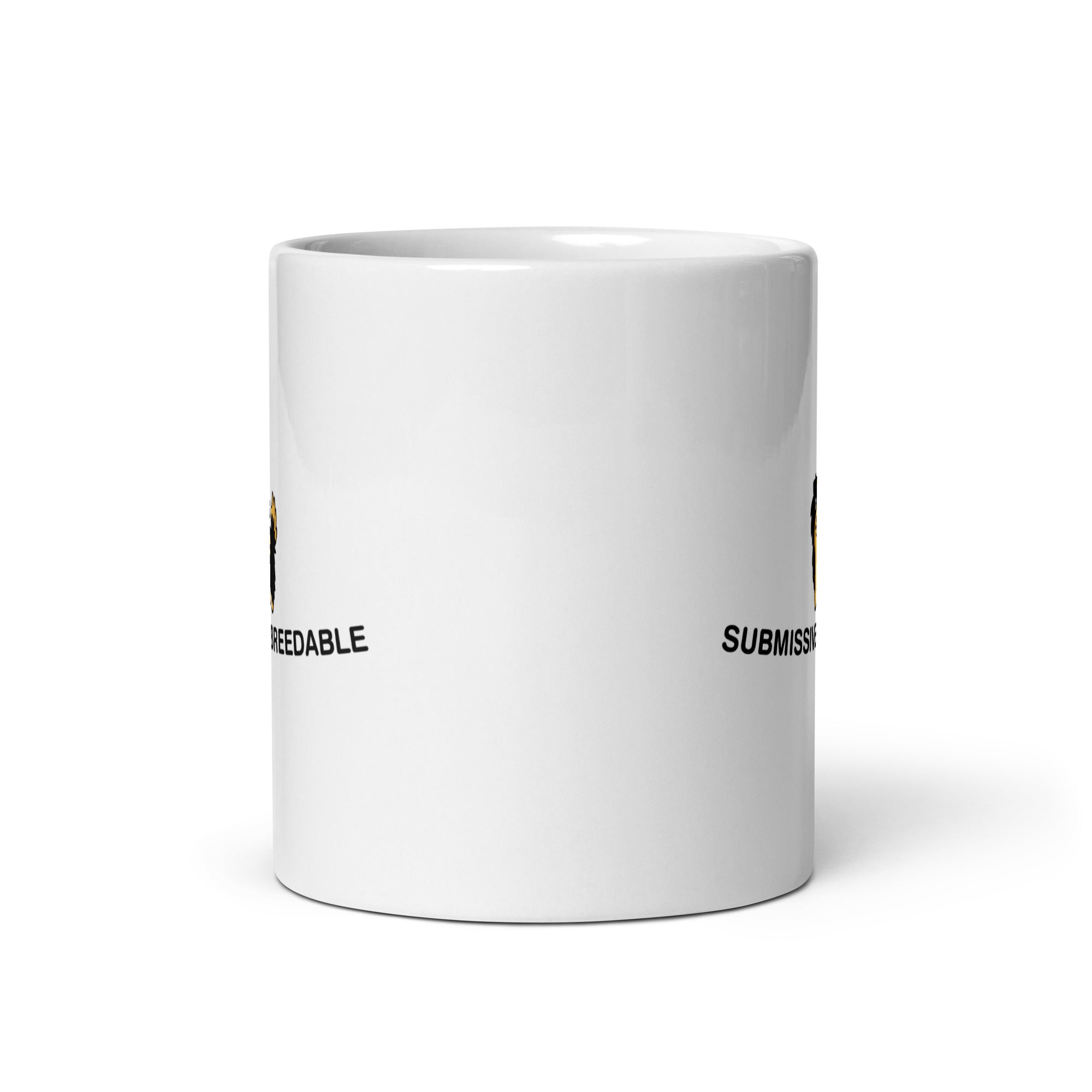 Submissive and Breedable White glossy mug