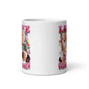 I love Older Women White glossy mug