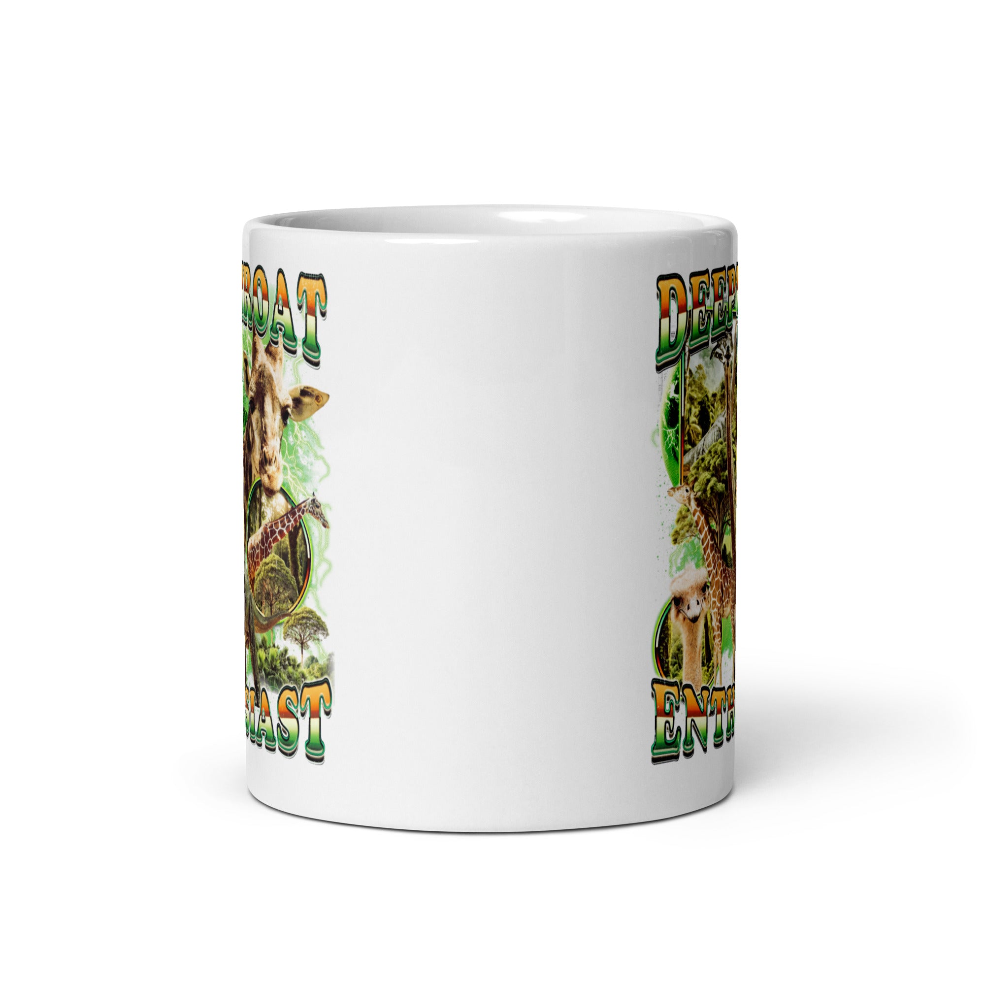 Deepthroat Enthusiast White glossy mug