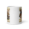 Cougar Hunter White glossy mug