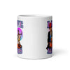 I Love Miners White glossy mug