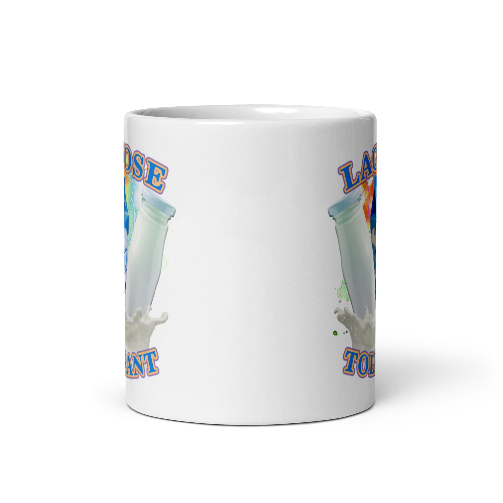 Lactose Tolerant White glossy mug