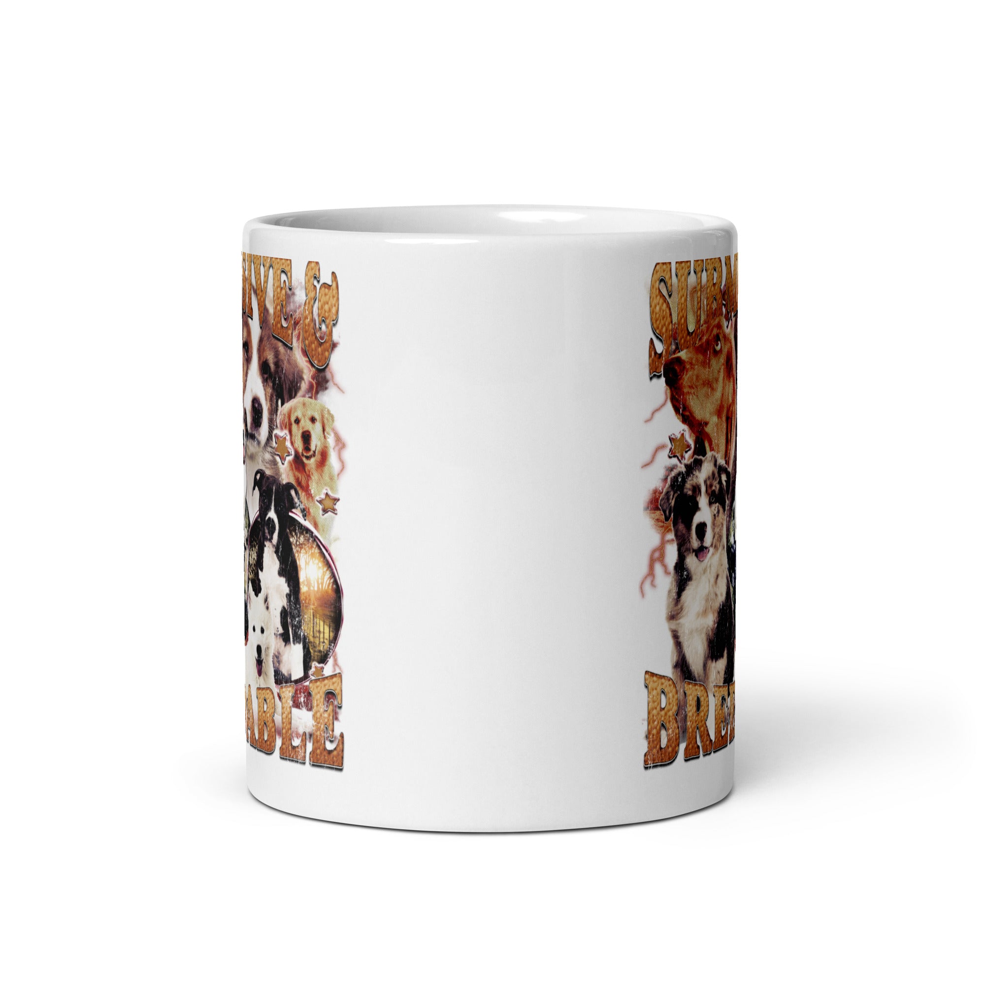 Submissive and Breedable White glossy mug