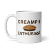 Creampie Enthusiast White glossy mug