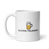 Gluten Tolerant White glossy mug