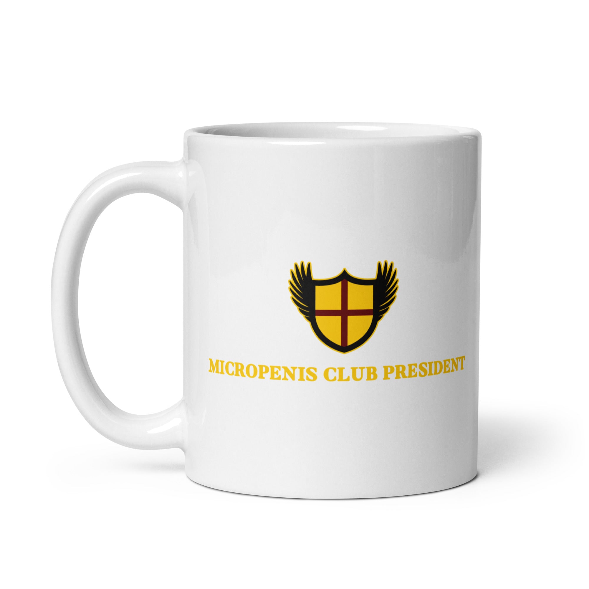 Micropenis Club President White glossy mug