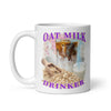 Oat Milk Drinker White glossy mug