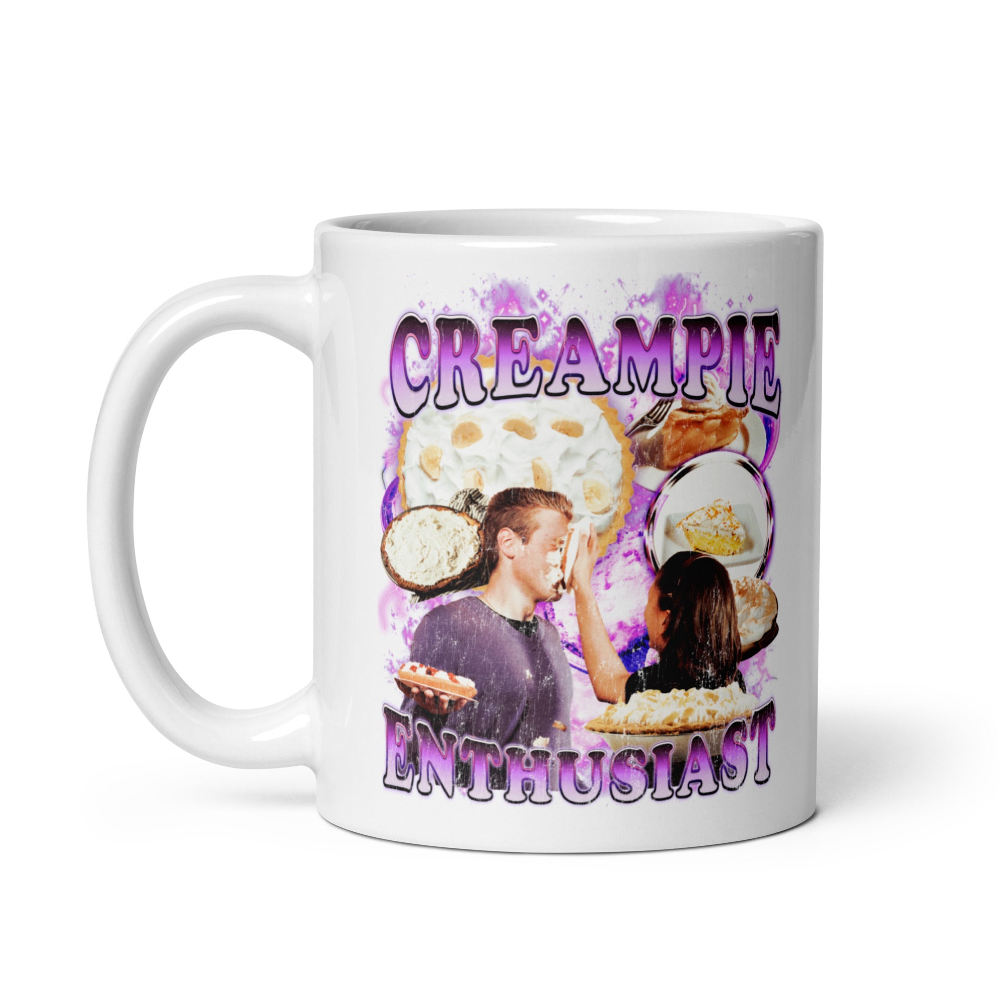 Creampie Enthusiast White glossy mug