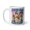 Jesus has Rizzen White glossy mug