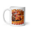 Meat Rubber White glossy mug