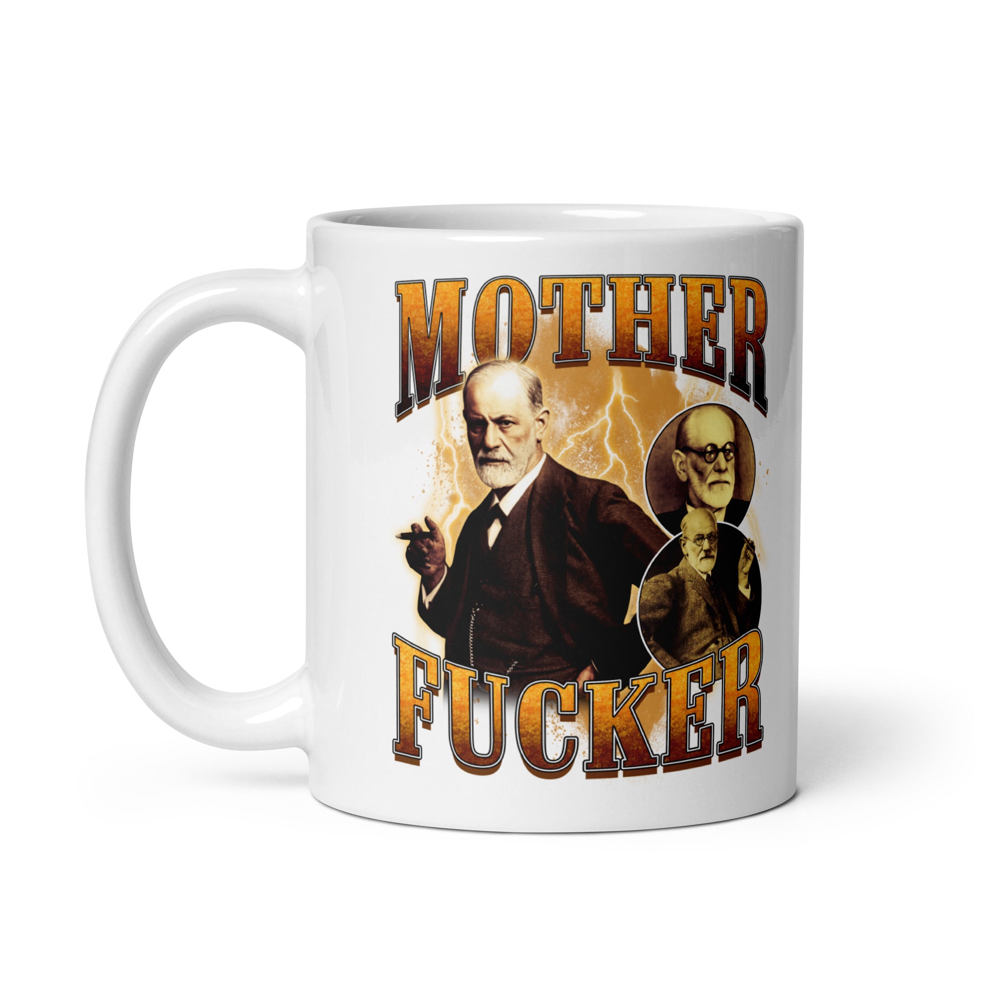 Mother Fucker White glossy mug