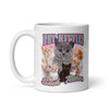 Pet Kitties Suck Titties White glossy mug