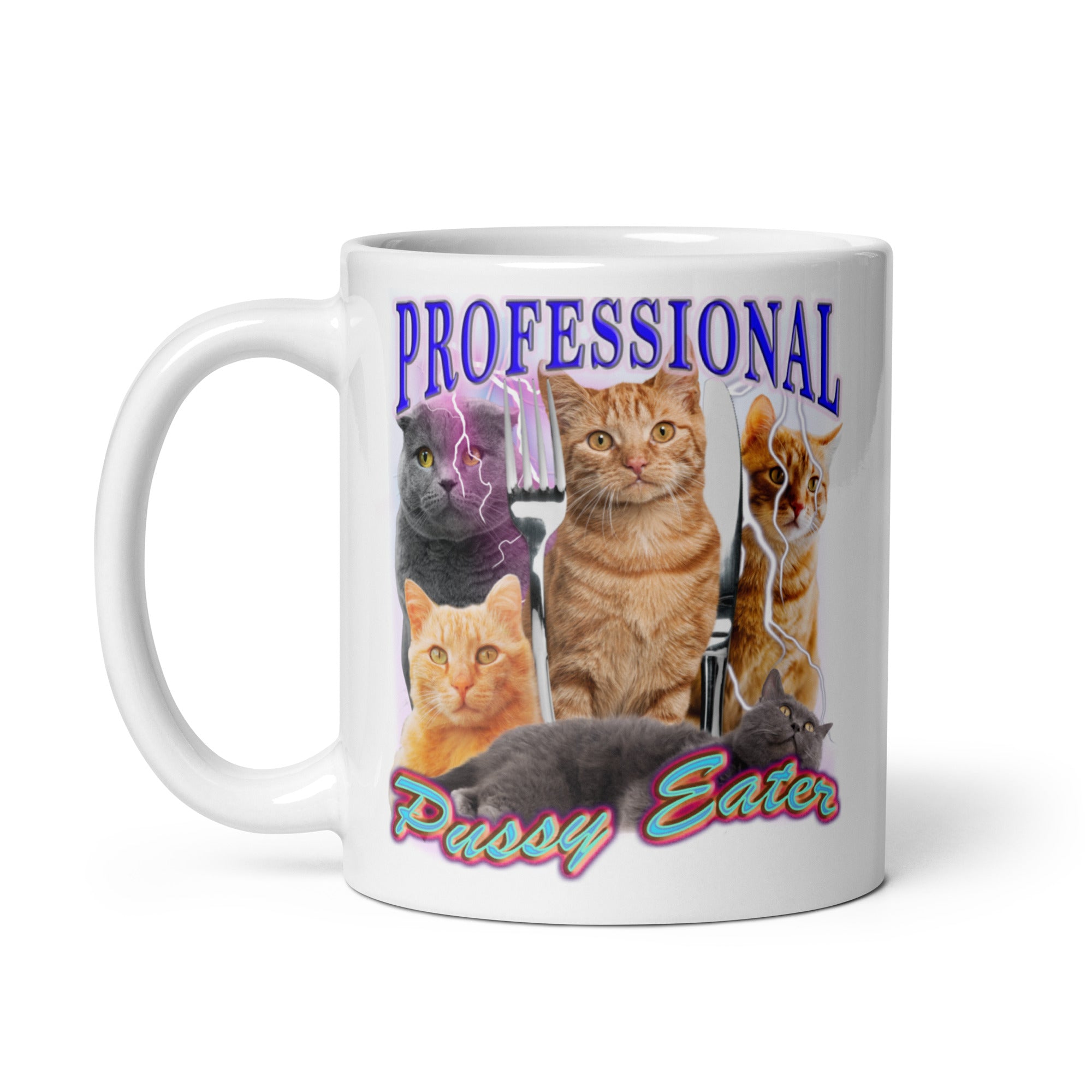 Professional Pussy Eater White glossy mug