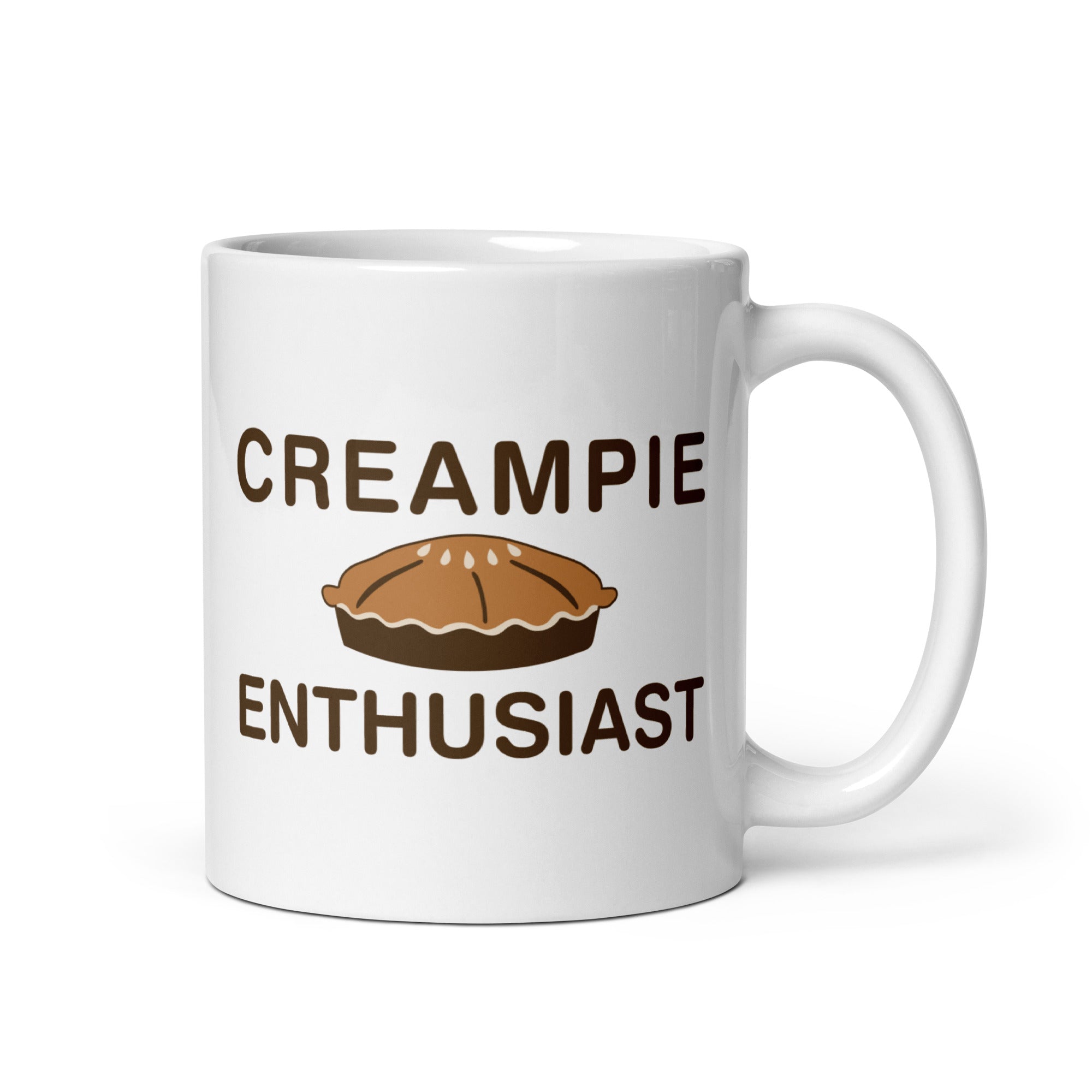 Creampie Enthusiast White glossy mug