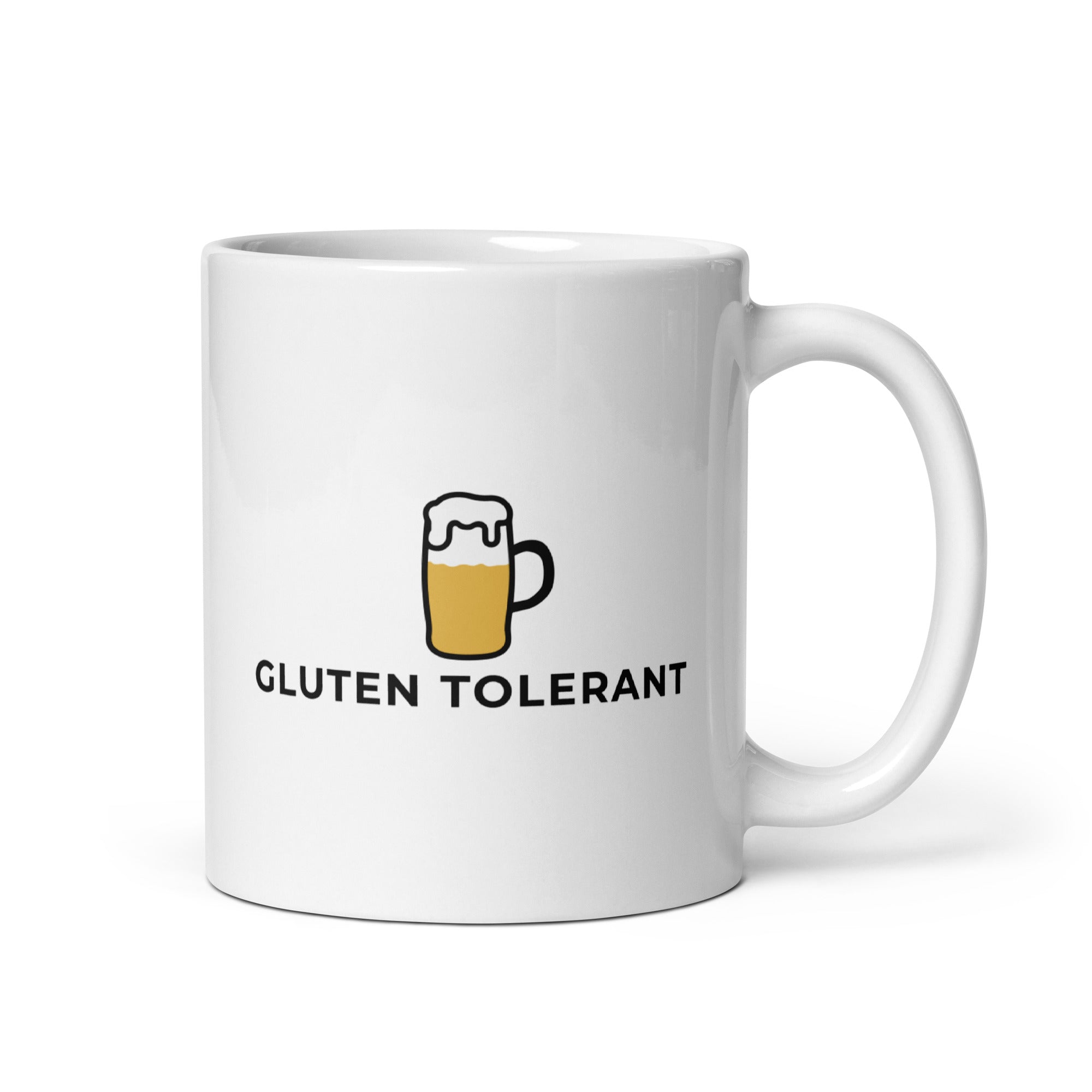 Gluten Tolerant White glossy mug