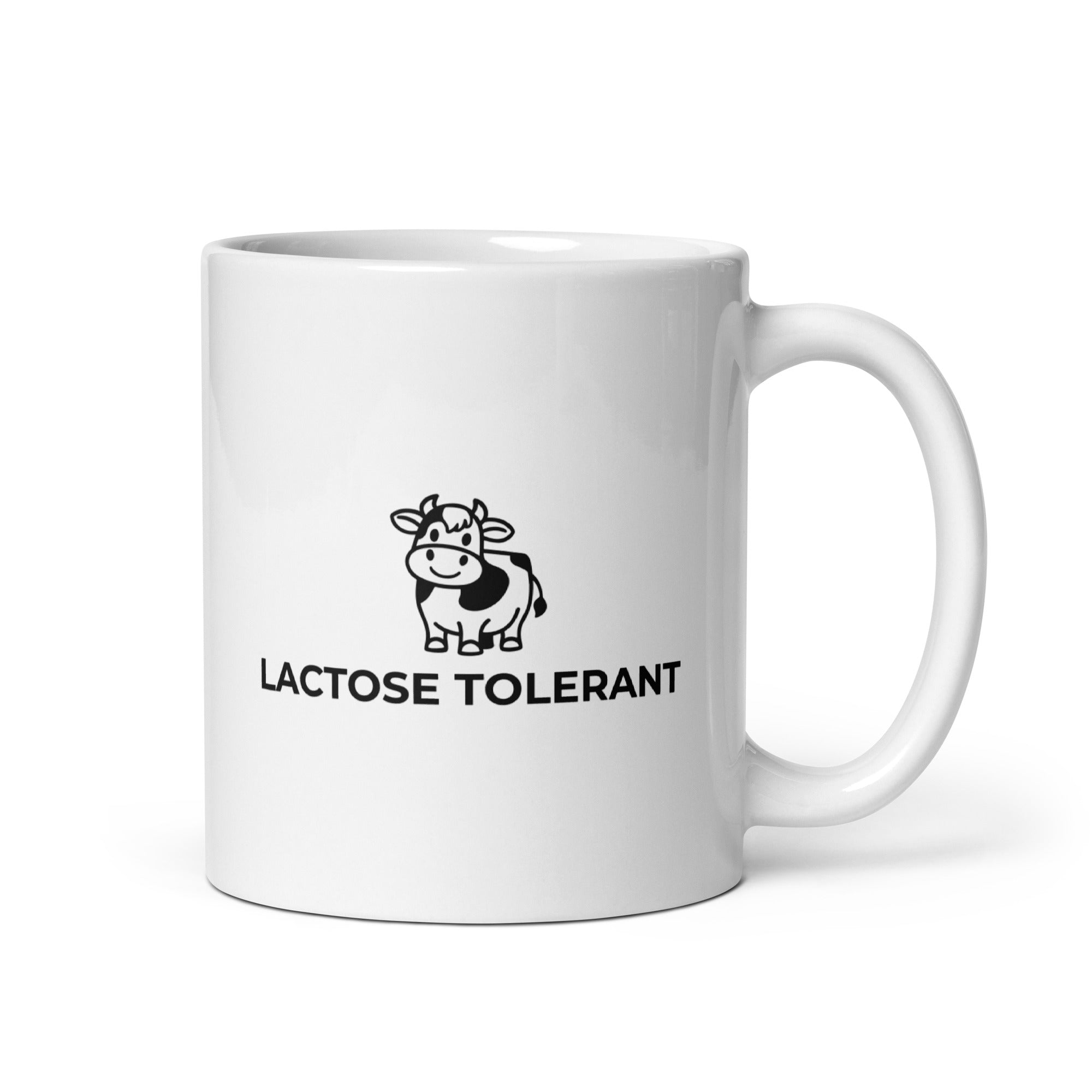 Lactose Tolerant White glossy mug