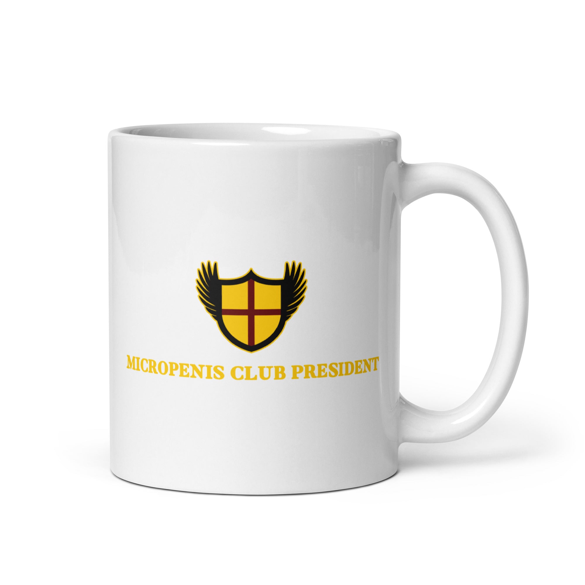 Micropenis Club President White glossy mug