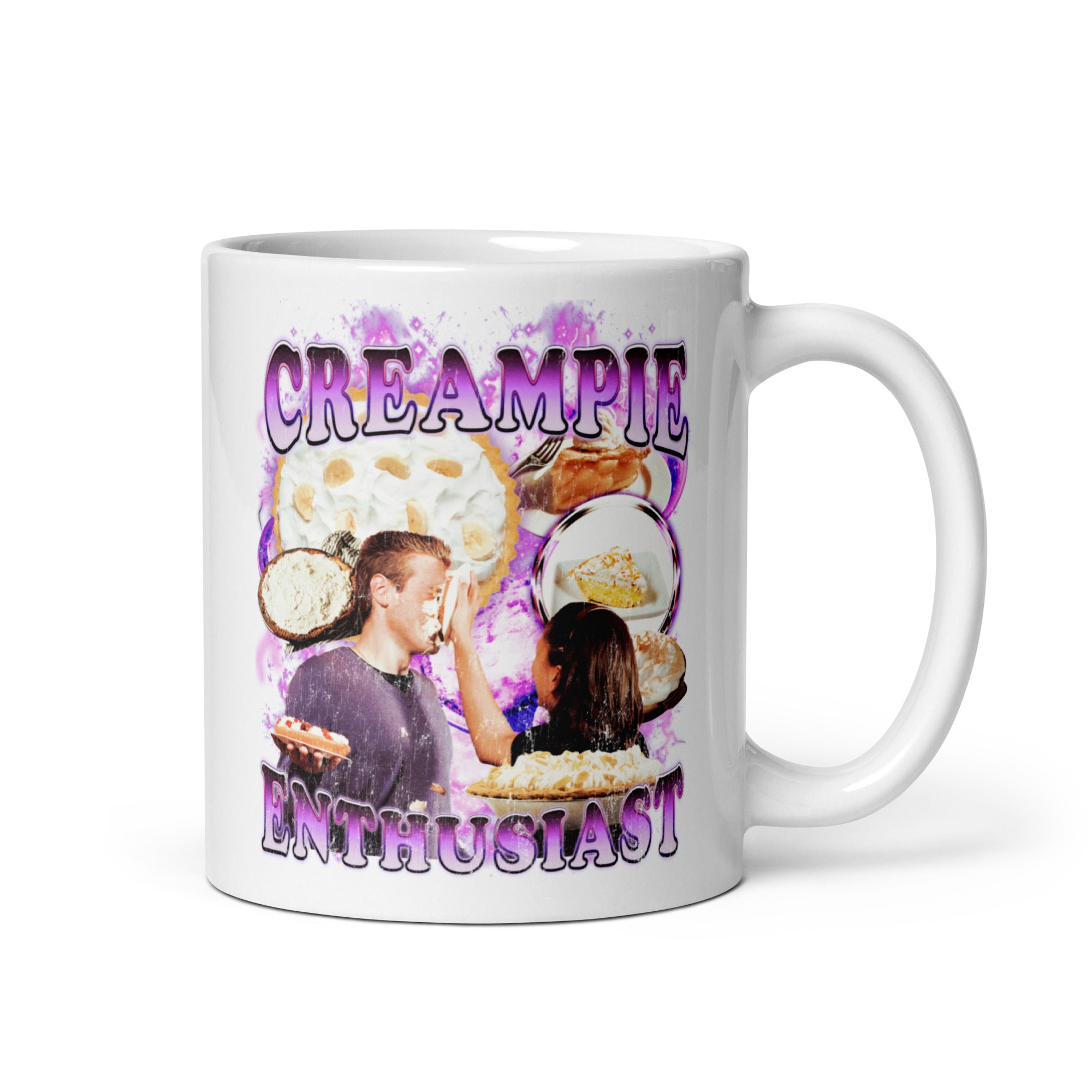 Creampie Enthusiast White glossy mug