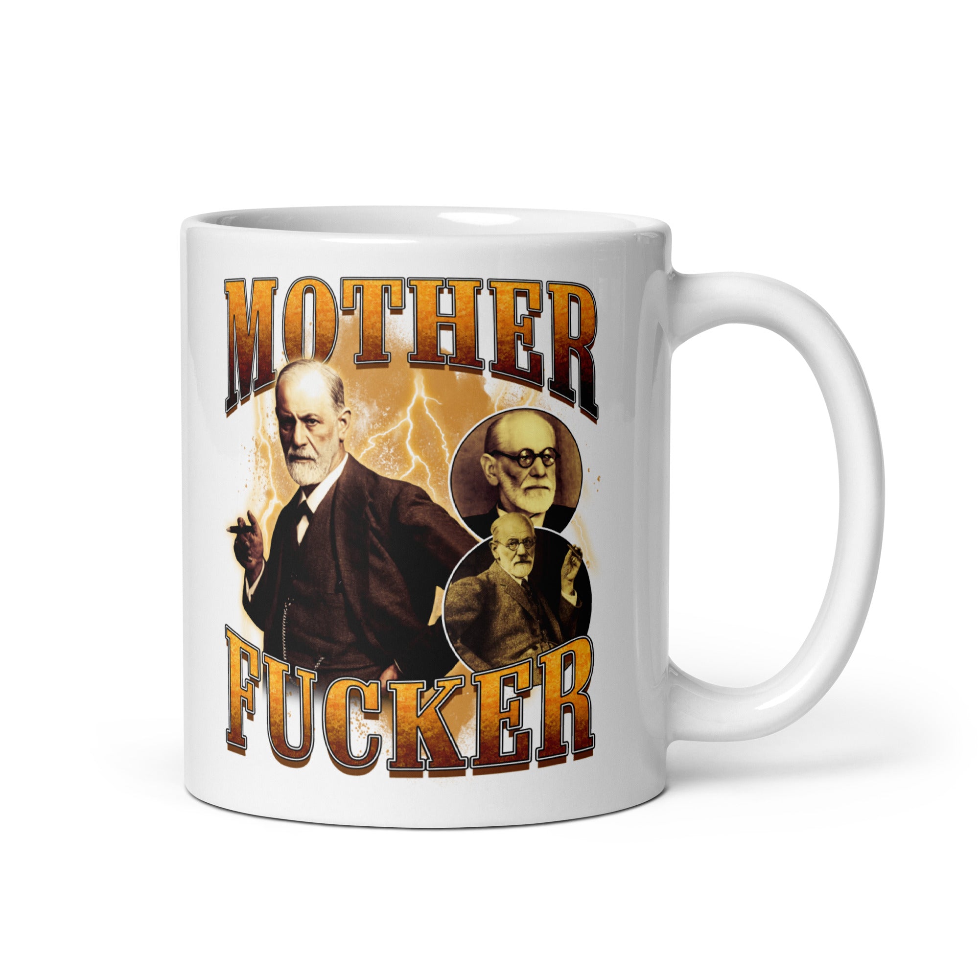 Mother Fucker White glossy mug