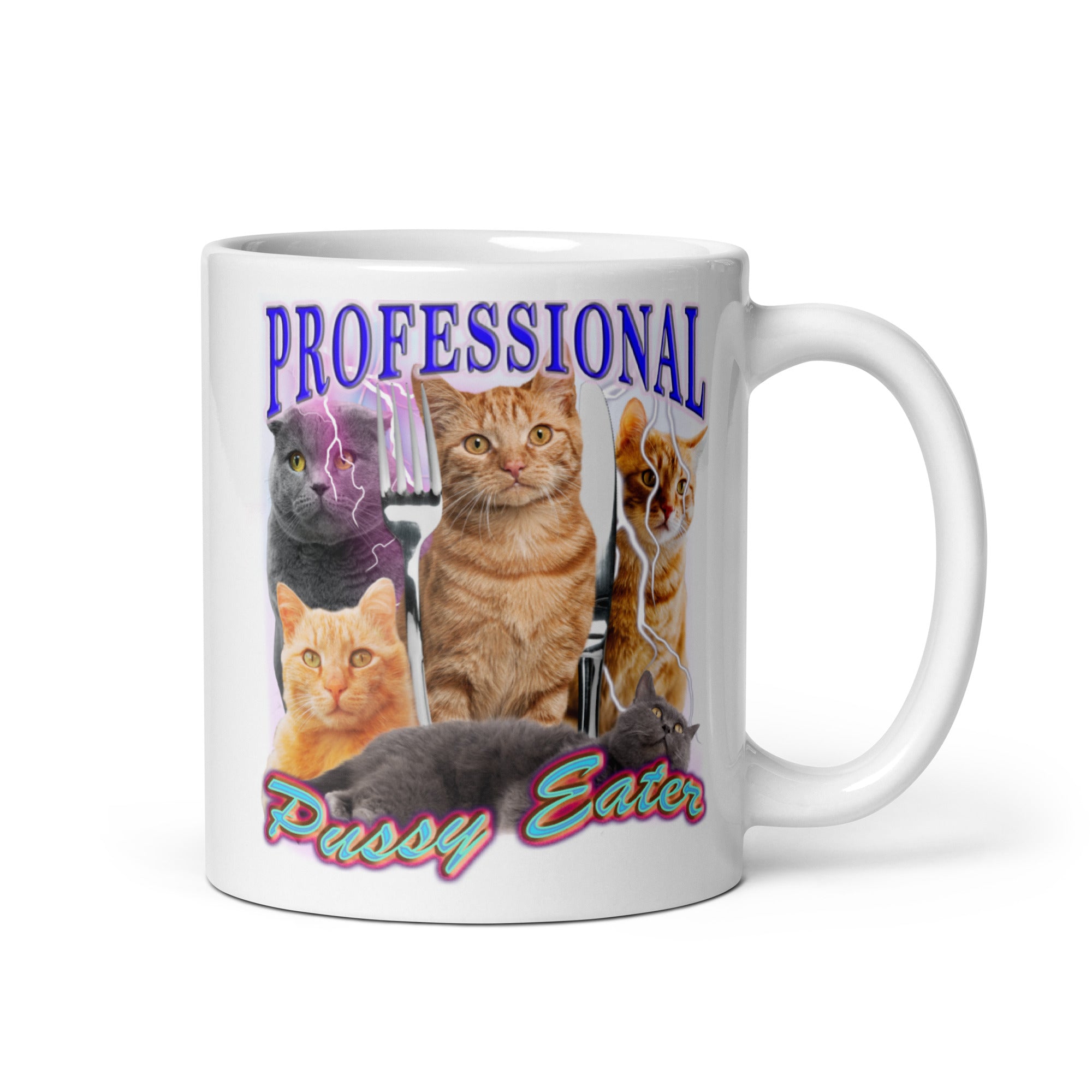 Professional Pussy Eater White glossy mug