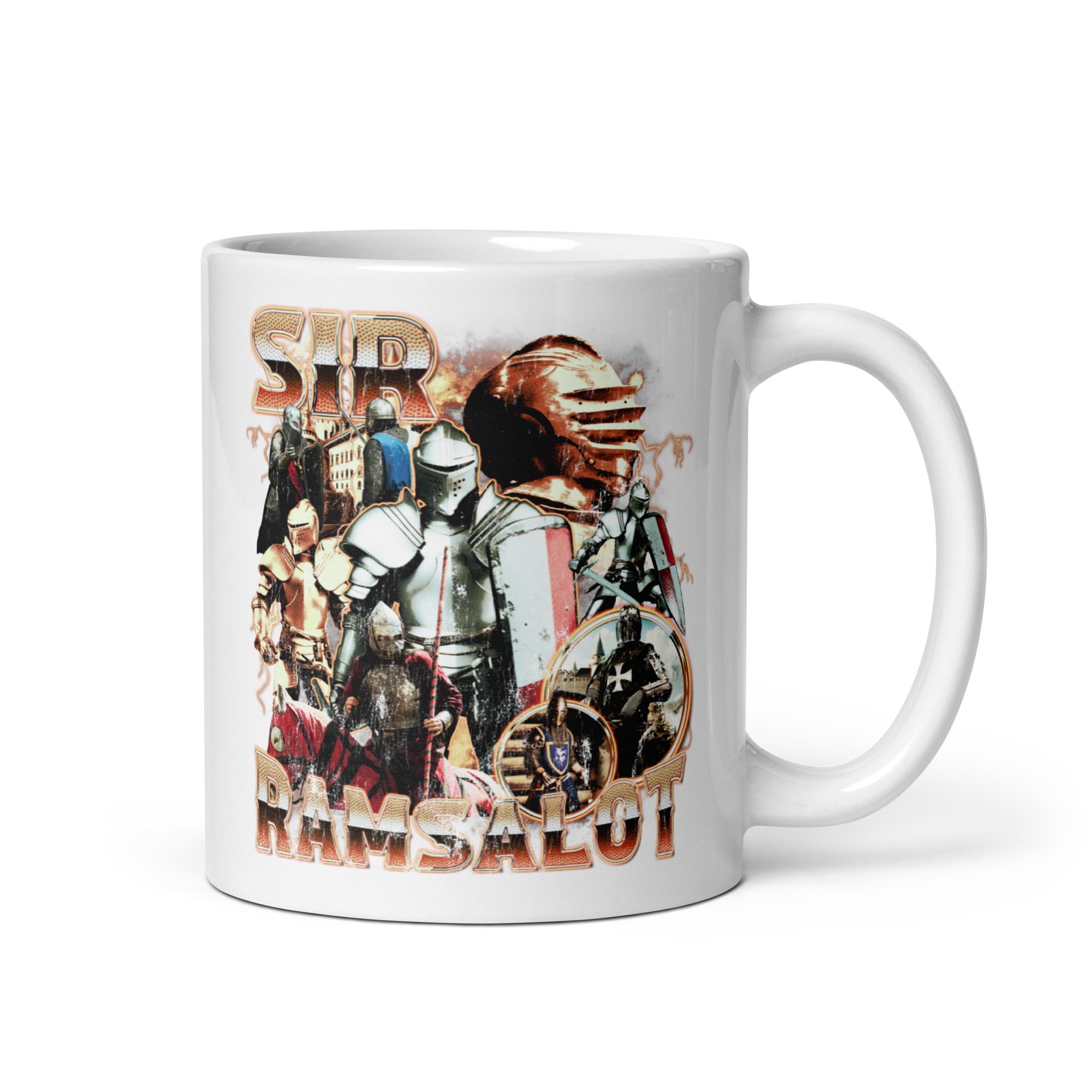 Sir Ramsalot White glossy mug