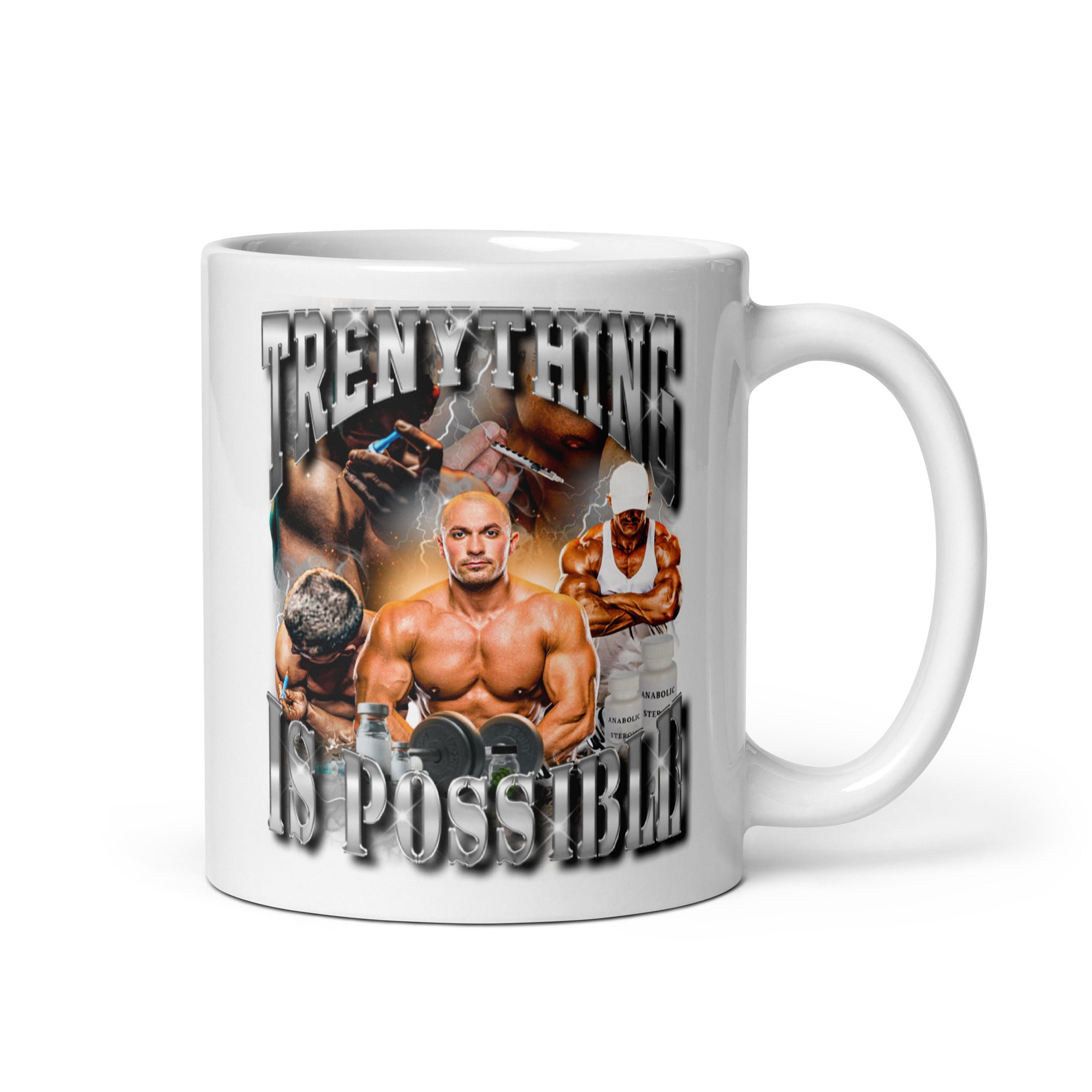 Trenything is Possible White glossy mug