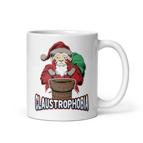 Claustrophobia White glossy mug