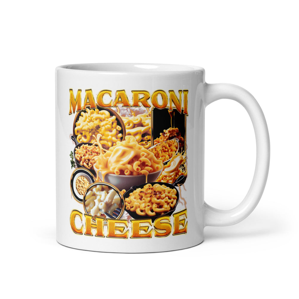 Macaroni Cheese White glossy mug