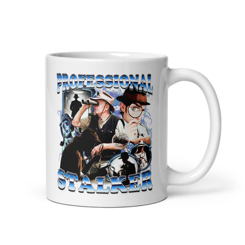 Professional Stalker White glossy mug