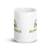 Alpha Male White glossy mug